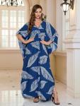 Plus Size African Print Kaftan Dress for Women