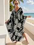 Plus Size Boho V-Neck Kaftan Maxi Dress
