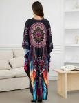 Plus Size Batwing Sleeve Kaftan Dress for Women