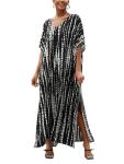 Plus Size Moroccan Kaftan Swim Cover-Up Dress