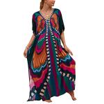 Lightweight Plus Size Butterfly Kaftan Beach Cover-up
