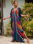 Lightweight Plus Size Butterfly Kaftan Beach Cover-up