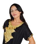 Black Moroccan Kaftan Dress for Women