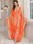 Plus Size African Print Kaftan Dress for Women