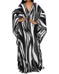 Ethnic Print Kaftan Beach Dress for Women