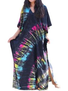 Plus Size Summer Print Kaftan Beach Dress