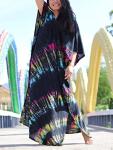 Plus Size Summer Print Kaftan Beach Dress