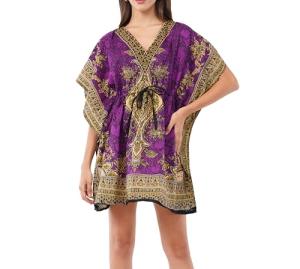 Plus Size Short Kimono Tunic Kaftan for Summer