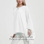 Wiiiwish Women's Sheer Chiffon Batwing Kaftan Top