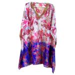 Summer Batwing Sleeve Kaftan Beach Cover Up