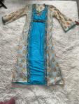Embroidered Evening Kaftan Dress with Beads
