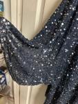 XL Blue Sequin 90s Bell Sleeve Kaftan Dress