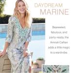 Amirah Beaded Aqua Maxi Dress for Women