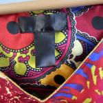 Boho Abstract Print V Neck Kaftan Dress