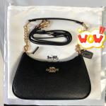 Coach Teri Black Canvas Shoulder Bag/Crossbody