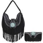 Fringe Conchos Concealed Carry Handbag for Women