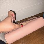 Pink Textured Shoulder Bag with Gold Hardware