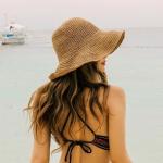 Brown Floppy Wide Brim Women's Beach Hat