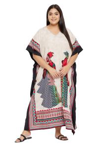 Plus Size Boho Beach Kaftan Maxi Dress