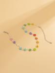 Colorful Beaded Flower Necklace for Women and Girls