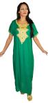 Moroccan Green Kaftan Dress for Women