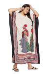Plus Size Boho Beach Kaftan Maxi Dress