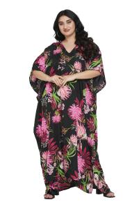 Plus Size Boho Kaftan Maxi Dress for Women