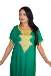 Moroccan Green Kaftan Dress for Women