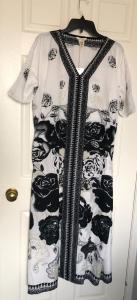 Gypsie Blu Women's Floral Maxi Kaftan Dress