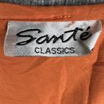 Orange White Ethnic Boho Kaftan Dress for Women