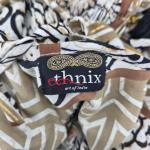 Bohemian Midi Kaftan Dress in Gold Beige