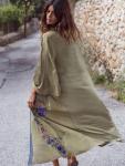 Embroidered Beach Kaftan Tunic for Women