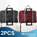 2 Pack Foldable Travel Duffel Bag for Women