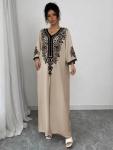 Eid V Neck Loose Kaftan Dress for Women