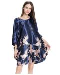Chinese Style Satin Kaftan Nightgown for Women