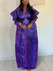 Traditional African Women's Kaftan Maxi Dress