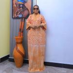 Plus Size African Kaftan Maxi Dress for Women