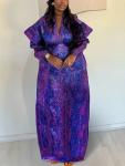 Traditional African Women's Kaftan Maxi Dress