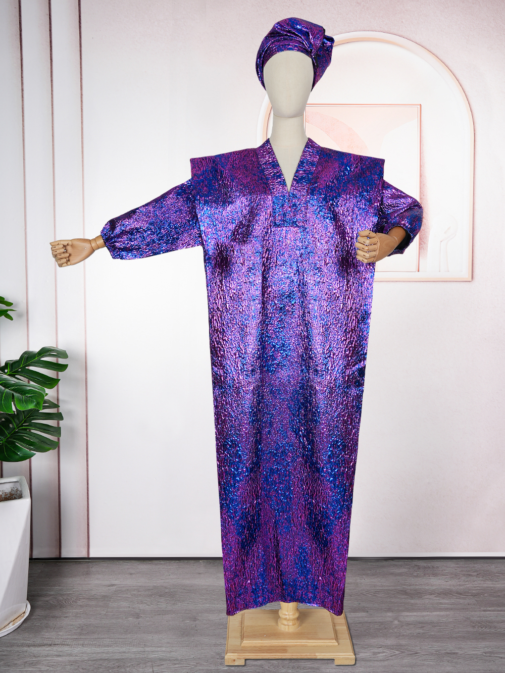 Traditional African Women's Kaftan Maxi Dress