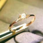 Minimalist Women's Wedding Rings with Cubic Zirconia