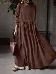 2023 Vintage Autumn Women’s Cotton Maxi Kaftan