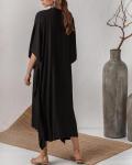 Bsubseach Black Kaftan Maxi Dress & Cover Up