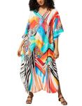 Plus Size Beach Kaftan Maxi Dress Coverup