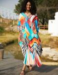 Plus Size Beach Kaftan Maxi Dress Coverup
