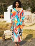 Plus Size Beach Kaftan Maxi Dress Coverup