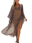 Plus Size Printed Maxi Kaftan Beach Cover-Up
