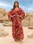 Boho Plus Size Kaftan Beach Cover Up Dress