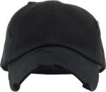 Vintage Black Mesh Adjustable Baseball Cap for Women
