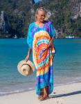 Plus Size Beach Kaftan Maxi Dress Coverup