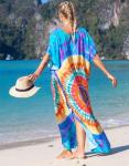 Plus Size Beach Kaftan Maxi Dress Coverup